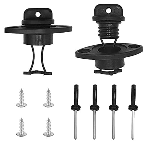 Kayak Drain Plug Kit Boat Scupper Plugs Thread Bung for Kayak Canoe Boat with Screws Hardware
