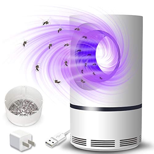 Athemo Upgraded USB Mosquito Killer Lamp, Indoor Bug Zapper Plug in, Electronic LED Light Insect Trap Pest Control with USB Power Adapter