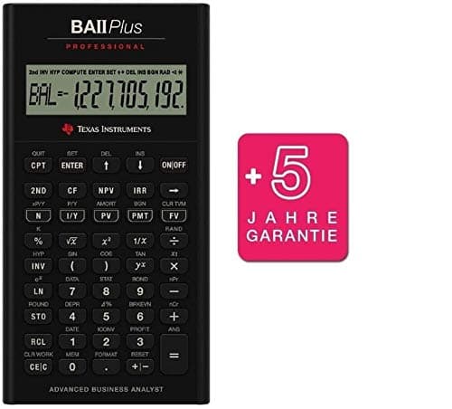 TI BA II Plus Professional + Prime Warranty