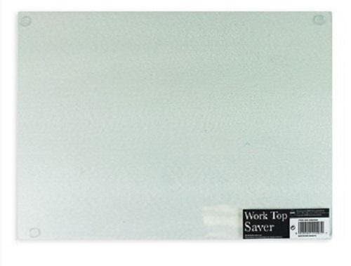 ALANNAHS ACCESSORIES Glass Kitchen Worktop Saver Cutting Chopping Board Protector Place Mat