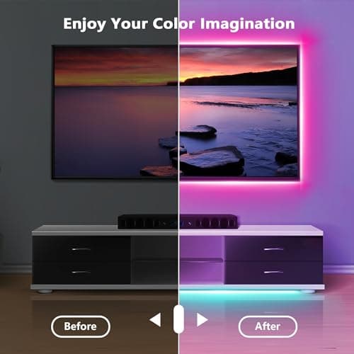Led Lights for Bedroom Smart App Controlled 300FT(3 Rolls) RGB Strip Lights for Bedroom, Sync with Music, Ideal for Home Party and Room Decoration