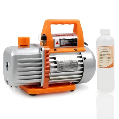 BACOENG Vacuum Pump Standard: 3.6 CFM Single Stage HVAC (Mini/Standard/Advanced/Premium Available)