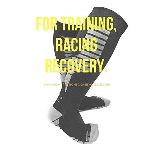 Gazel All Around 20-30mmHg Compression Socks - Elastic Nylon Anti Sweat and Odor - Wear and Tear Resistant - Unisex | Women's Size fits 10 to 11 and Men's Size fits 9 to 10