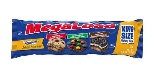 Megaload Chocolate "Original Flavor Variety" Peanut Butter Cups - 16 Pack Box - 3 Uniquely Topped Cups Per Pack