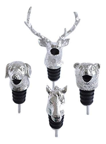 D & M Bear Animal Wine Pourer Aerator, Also Available: Deer, Dog and Horse