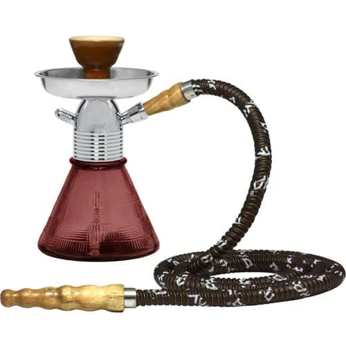 Petite Hookah Set - 8 inch Mya Hookah Set with Everything - Glass Hookah Mya Shisha - Small Hookah Kit - Mya Hookahs Complete Set - Small Shisha Hookah Set - Light Purple