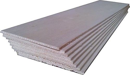 BALSA Wood 8 Sheets 12" x 3" x 1/8" (305mm x 75mm x 3mm)