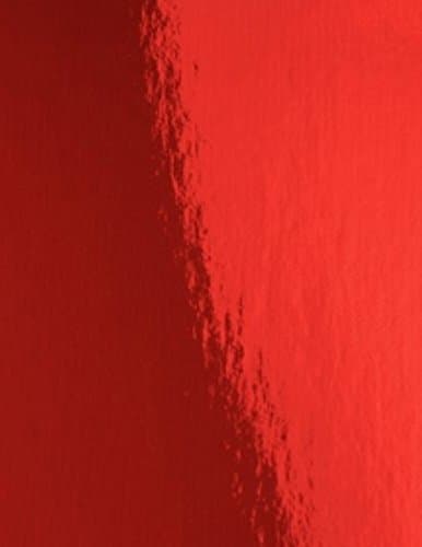 Hygloss Products Mirror Board Sheets - Reflective, Shiny Poster Board – 8-1/2 x 11 Inches, Red, 5 Pack