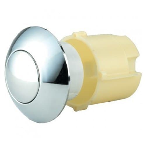 Thomas Dudley Pushflo Dome Single Flush 91mm Chrome Toilet Push Button 316562, Multi-Colour