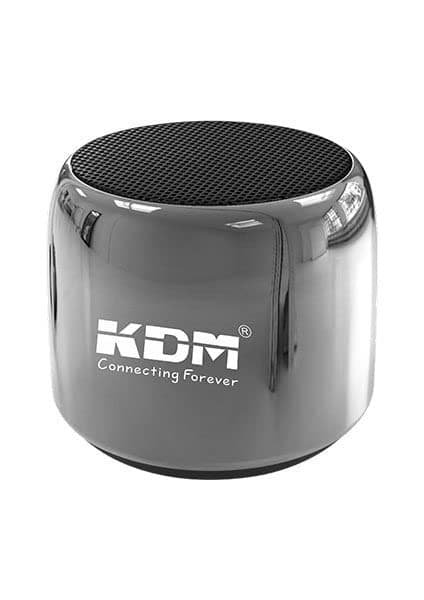 KDM KM-99 Big Bang Mini BLUTOOTH Speaker 5 W | HD Clear Sound Wireless Super bass Mini Metal Bluetooth Speaker for All Smartphones (Silver & Black)
