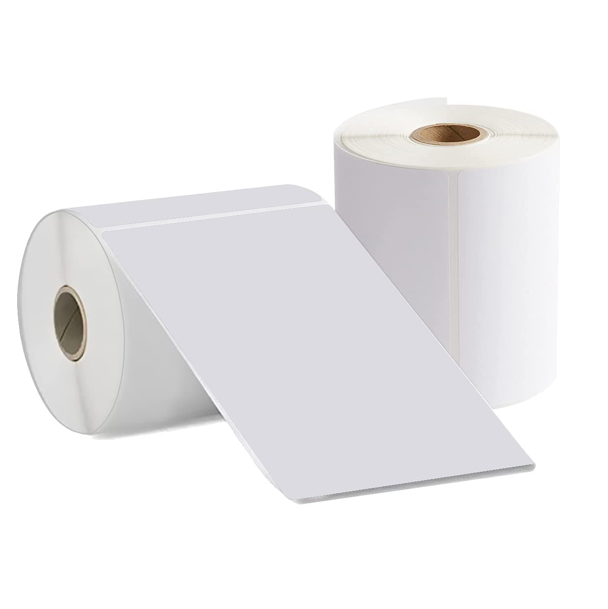 MFLABEL 2 Rolls 500 Labels 4” X 6”(101mm x 152mm) Direct Thermal Labels, 250 Labels Per Roll, Permanent Adhesive, White Mailing Postage Shipping Labels for Thermal Printer