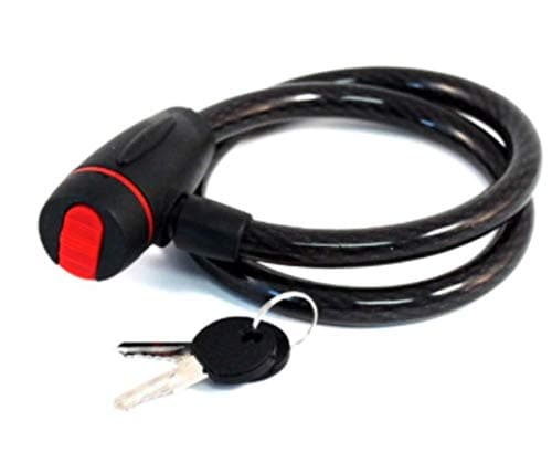 2mm 1200mm Cable-Locked Mountain Bikes General-Purpose Key Anti-Theft Lock Bicycle Electric Locks Accessories Bicycle Locks,Assorted Color