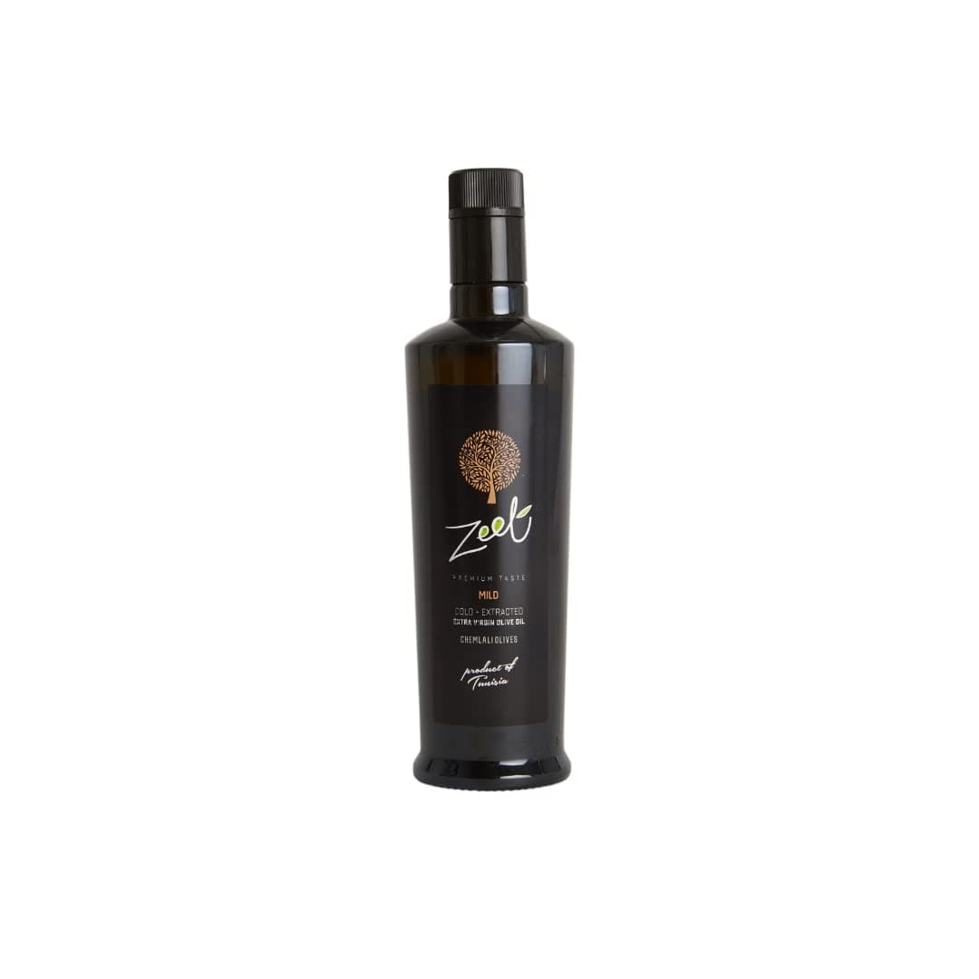 ZEET - Mild Organic Extra Virgin Olive Oil - Two Phase Cold Extracted Chemlali Olive Oil - 500ml