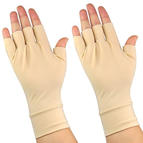 Medium Arthritis Relief Gloves Washable Nylon Spandex Anti Hand Compression Relief Pair