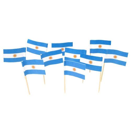 Argentina | Argentinian | Argentine Flag Toothpicks (100)