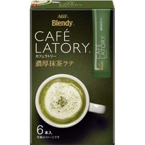AGFBlendy Cafe Latory Rich Matcha Latte 6 Sticks