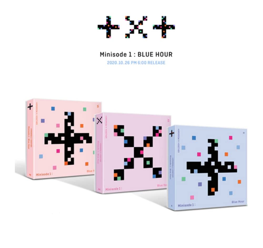 TXT Minisode 1 : Blue Hour 3rd Mini Album Random Version 128p PhotoBook+2p Sticker+Lyric Paper+43p Behind Book+1p PhotoCard+1p PostCard+Tracking