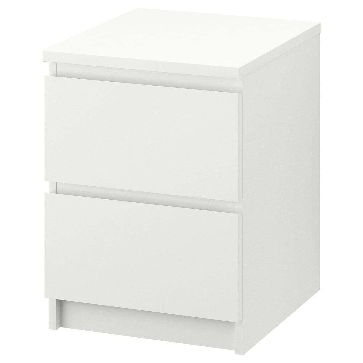 IKEA Malm 2-drawer Chest White 802.145.49 (White,Engineered Wood)