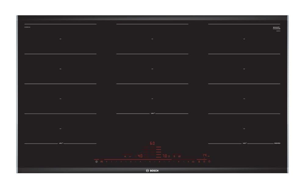 Bosch Series 8 Induction Hob 90 cm, 17 Stage Control Setting, Touch Control, Black Finish - PXX975DC1E, 3 Year Warranty