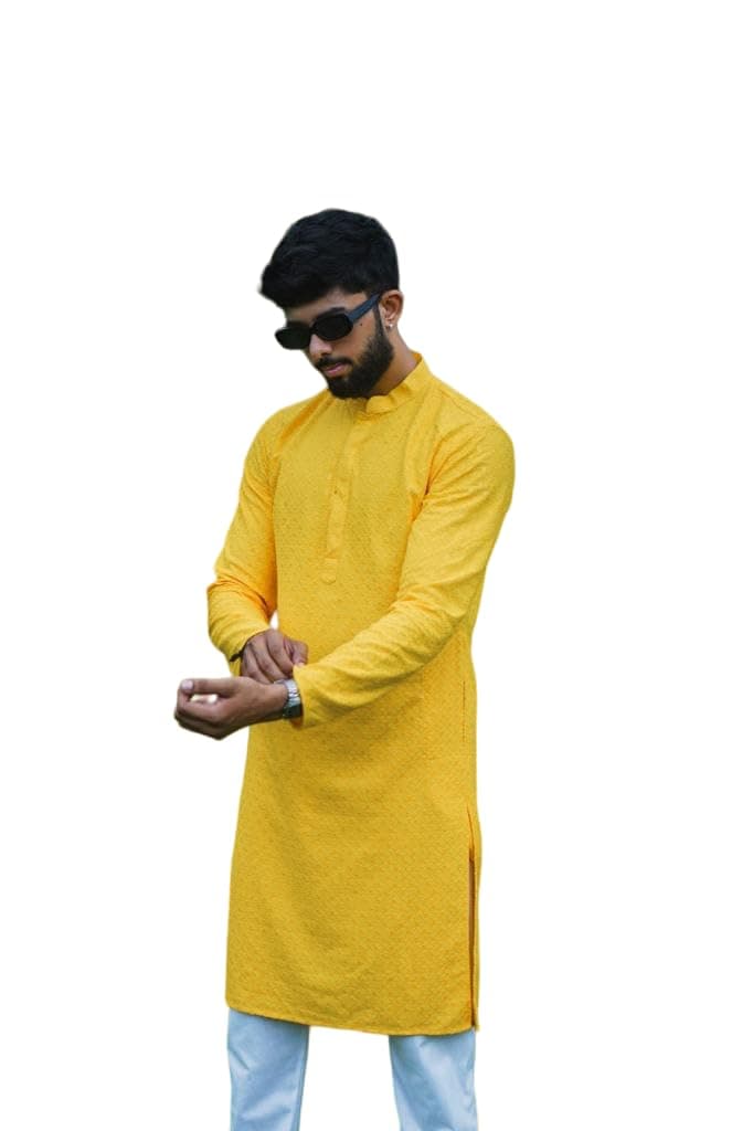LookMarkMen's Rayon Regular Fit Casual Kurta