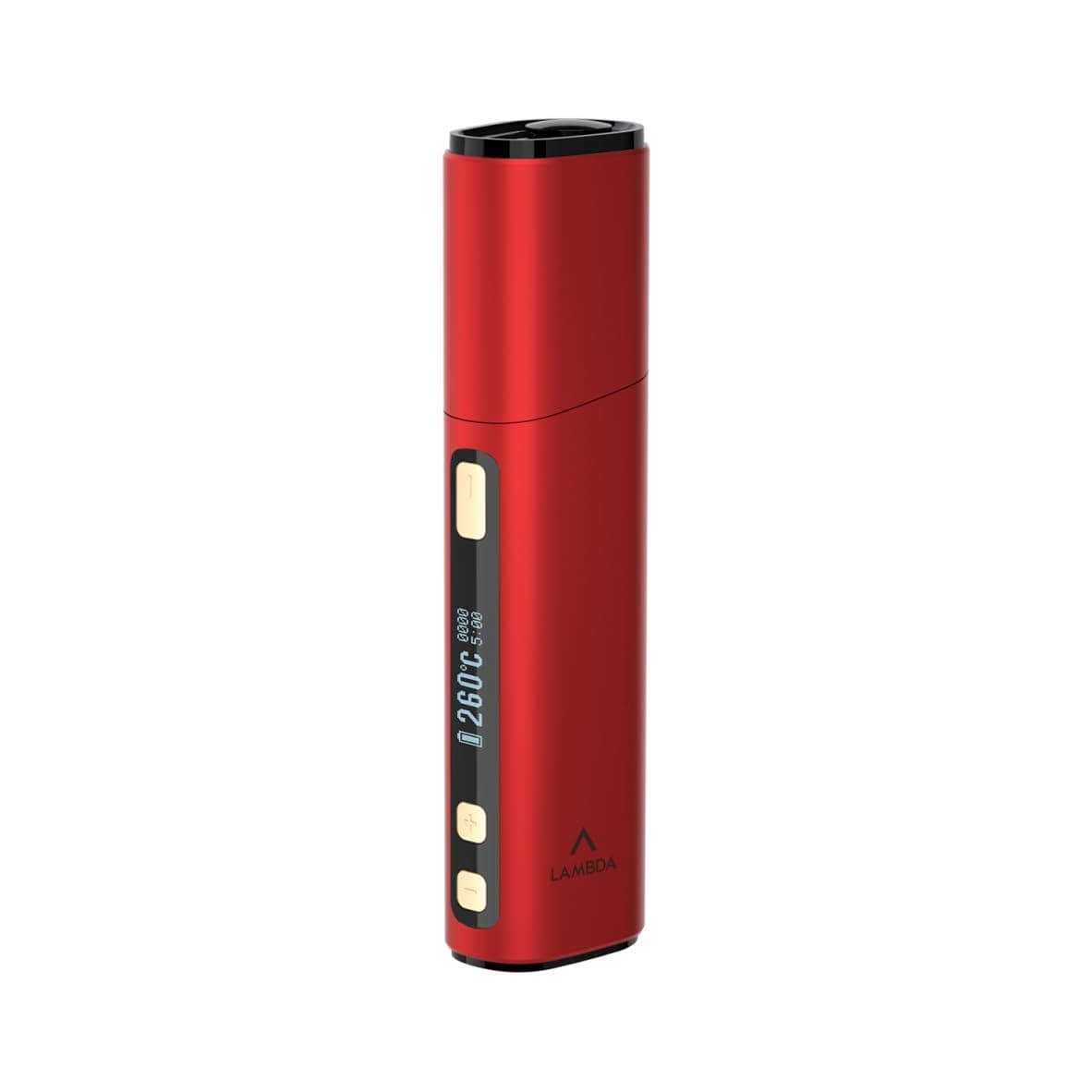 LAMBDA Dual HNB Kit for Tobacco Heat Sticks, Use Replaceable Heating Blade Part, OLED Display Adjustable Temperature and Time Heater (Red)