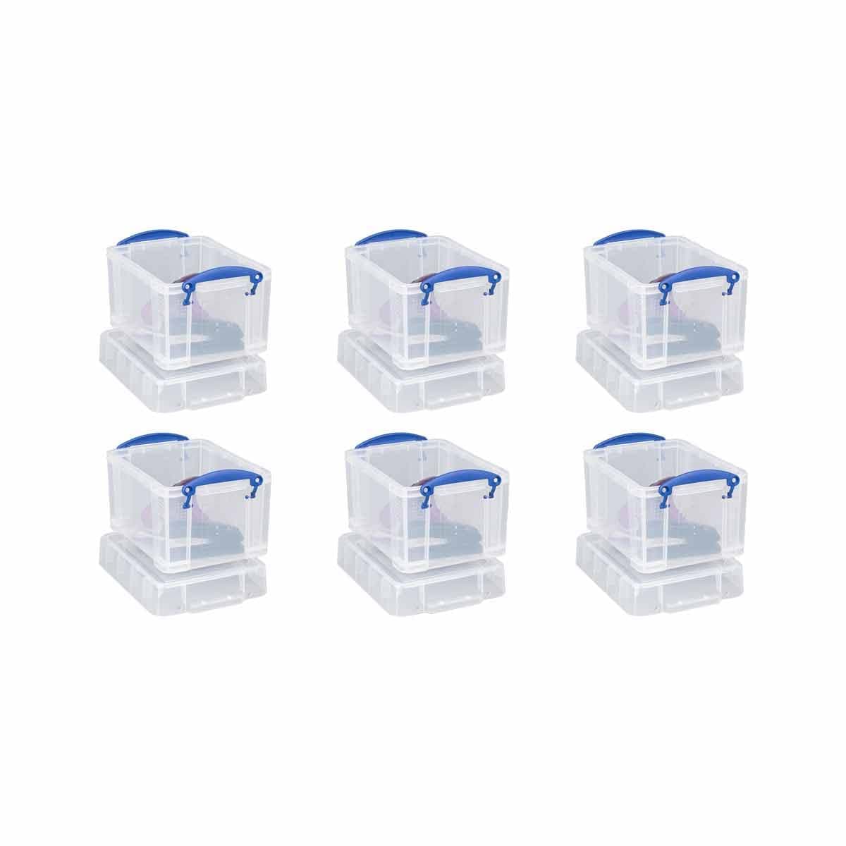 Really Useful Box 3 Litre Pack of 6 - Color: Clear