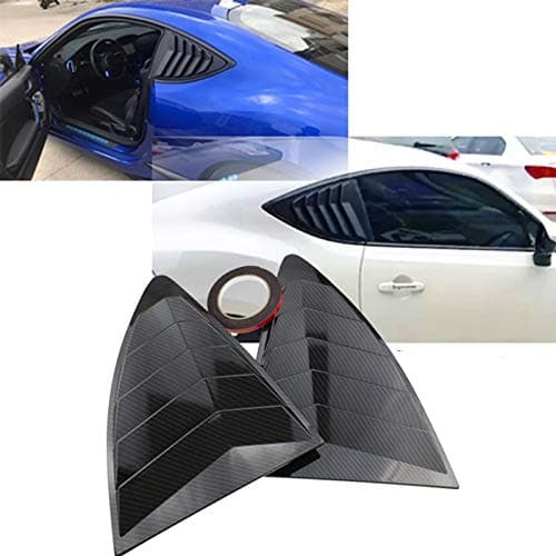 Rear Quarter Window Louvers 2 pcs/set Spoiler Panel for Scion FRS for Subaru BRZ for Toyota 86 GT86 2013-2018 ABS Stickers