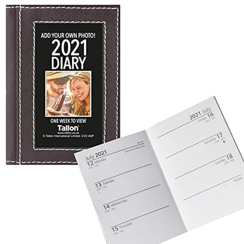 Tallon 2020 Mini Pocket Picture Frame Diary - 1630 - Black