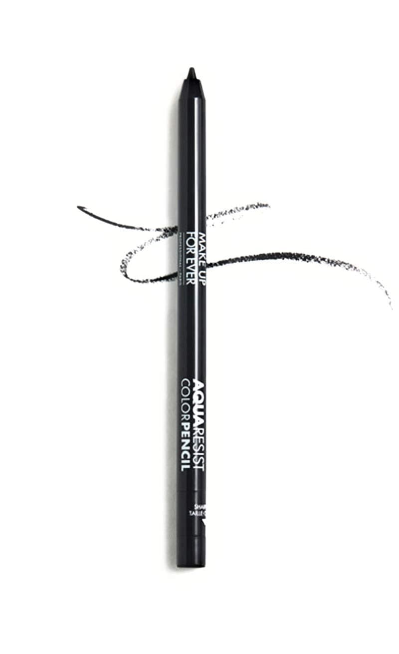 Make Up For Ever MakeUp Aqua Resist 24 Hour Waterproof Full Impact Glide Eyeliner Color Pencil Eyeliner 1 - Graphite .5g Full Size