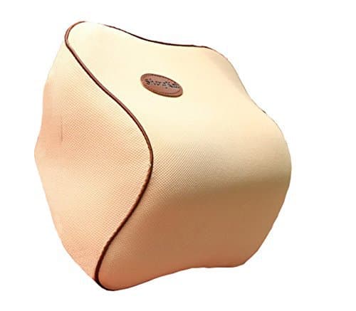 Car Headrest 3D Ergonomic Memory Foam Neck Pillow Slow Rebound Series (Khaki)