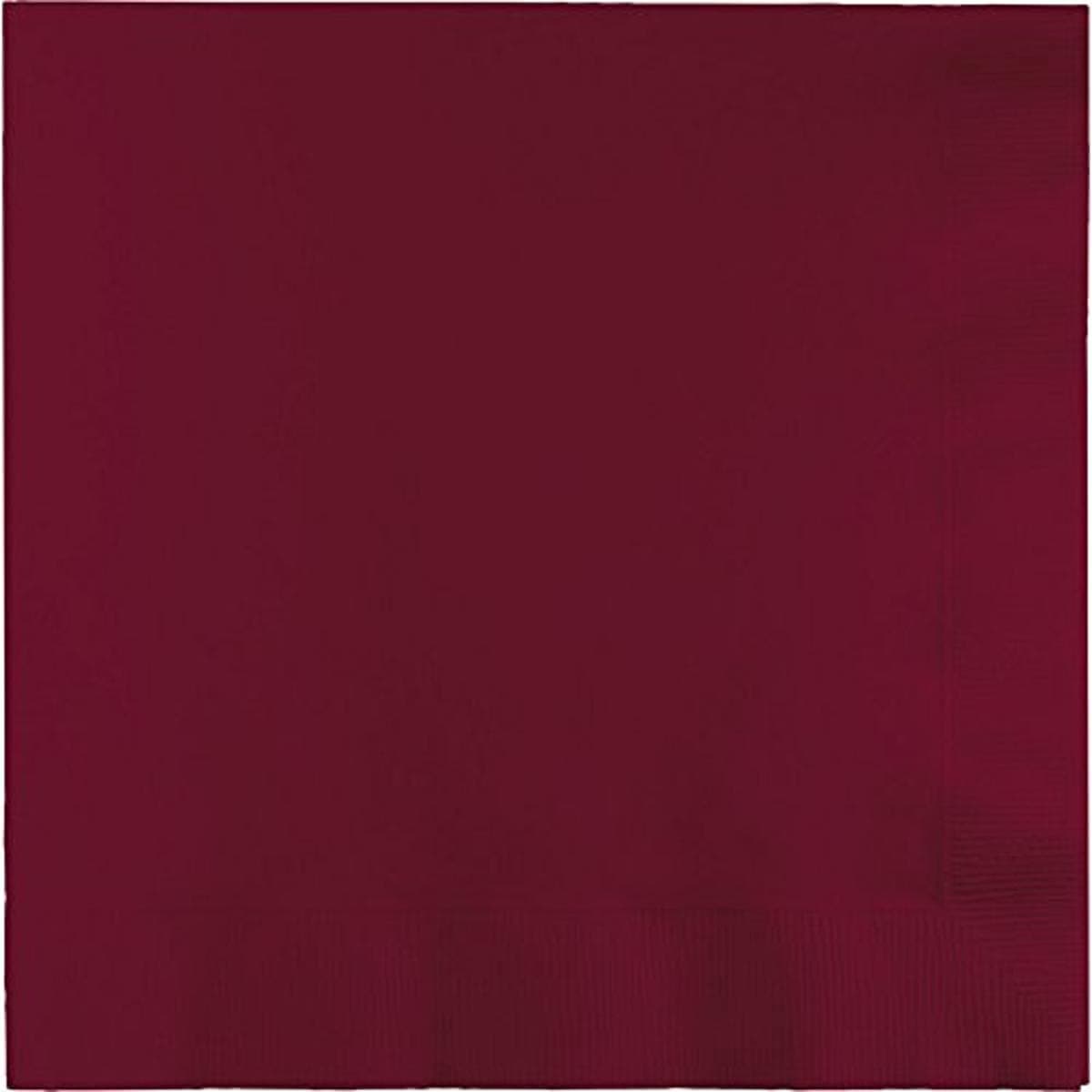 Burgundy Dinner Napkins, 25 Ct
