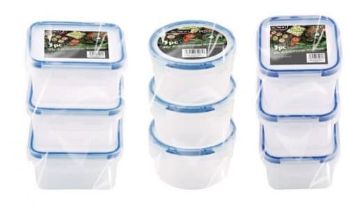 Small Plastic Snack Food Crafts DIY Storage Boxes Clip Click Lock Tub Containers