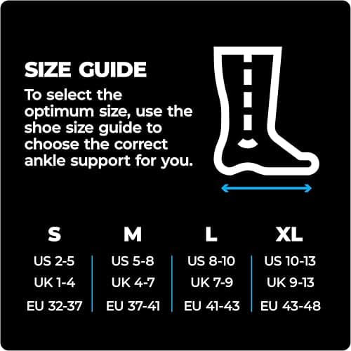 VITTO Multi Zone Ankle Compression Sleeve - Support for Sprains (Large)