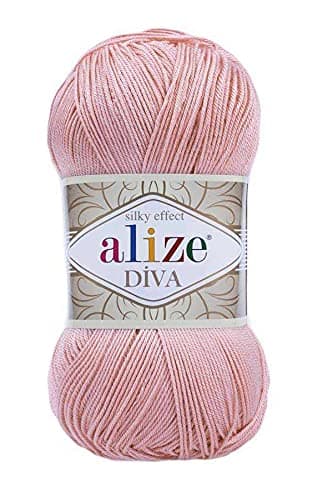 Hand Knitting Yarn 100% Microfiber Acrylic Yarn Alize Diva Silk Effect Thread Crochet Art Lace Craft Lot of 4 skeins 400gr 1532yds (363)