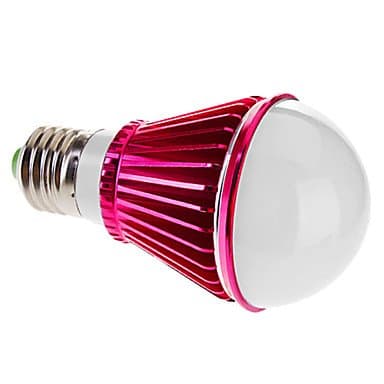 TY- E27 5W 420-450LM 3000-3500K Warm White Light Pink Shell LED Ball Bulb (85-265V)