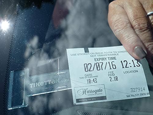 Tikettak Car, Van and Caravan windscreen Permit, Ticket and Note Holder. Avoid Parking Fines. (5)