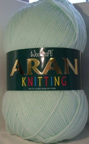 Aran 400g Wool/Knitting Yarn (Mint (460))