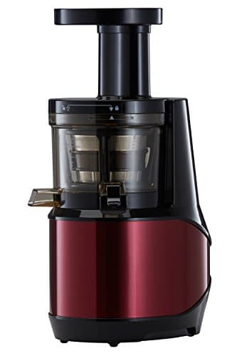 Tiluxury Slow Masticating Juicer, Juice Machine for Whole Fruit and Vegetable (Red)