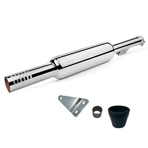 Dhe Best SIL07 Bike Short Bottle Mini Punjab Dholki Empty Free Flow Exhaust Silencer Chrome for RE Classic 500