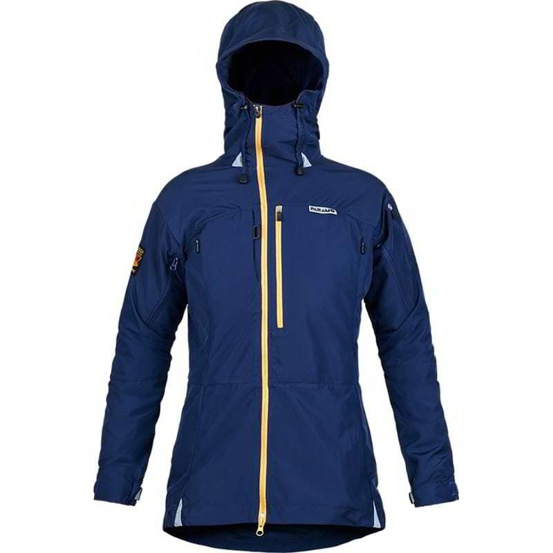 ParamoWomens Ventura Windproof Jacket - Midnight-Gold Zip S, Midnight/Gold Zip