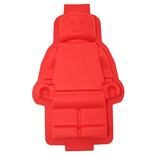 Silicone Chocolate Candy Large Lego Man Robot Cake Soap Mold Backing Pan Tray