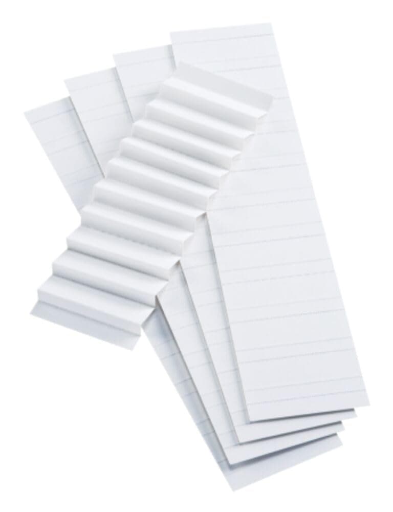 Blank Inserts for 1/5 Cut Hanging File Folders, 2 in, White, 100/Pack (242)