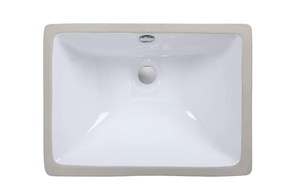 Ryvyr CUM198RWT Under mount Sink, White