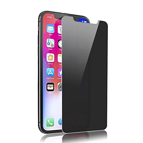 SANFEEL Privacy Tempered Glass for 2017 iPhone X / 2018 iPhone Xs/2019 iPhone 11 Pro Screen Protector 5.8 Inch 2way Anti Spy Peeping Film Easy to Install Scratch Proof Fingerprint Free Bubbles