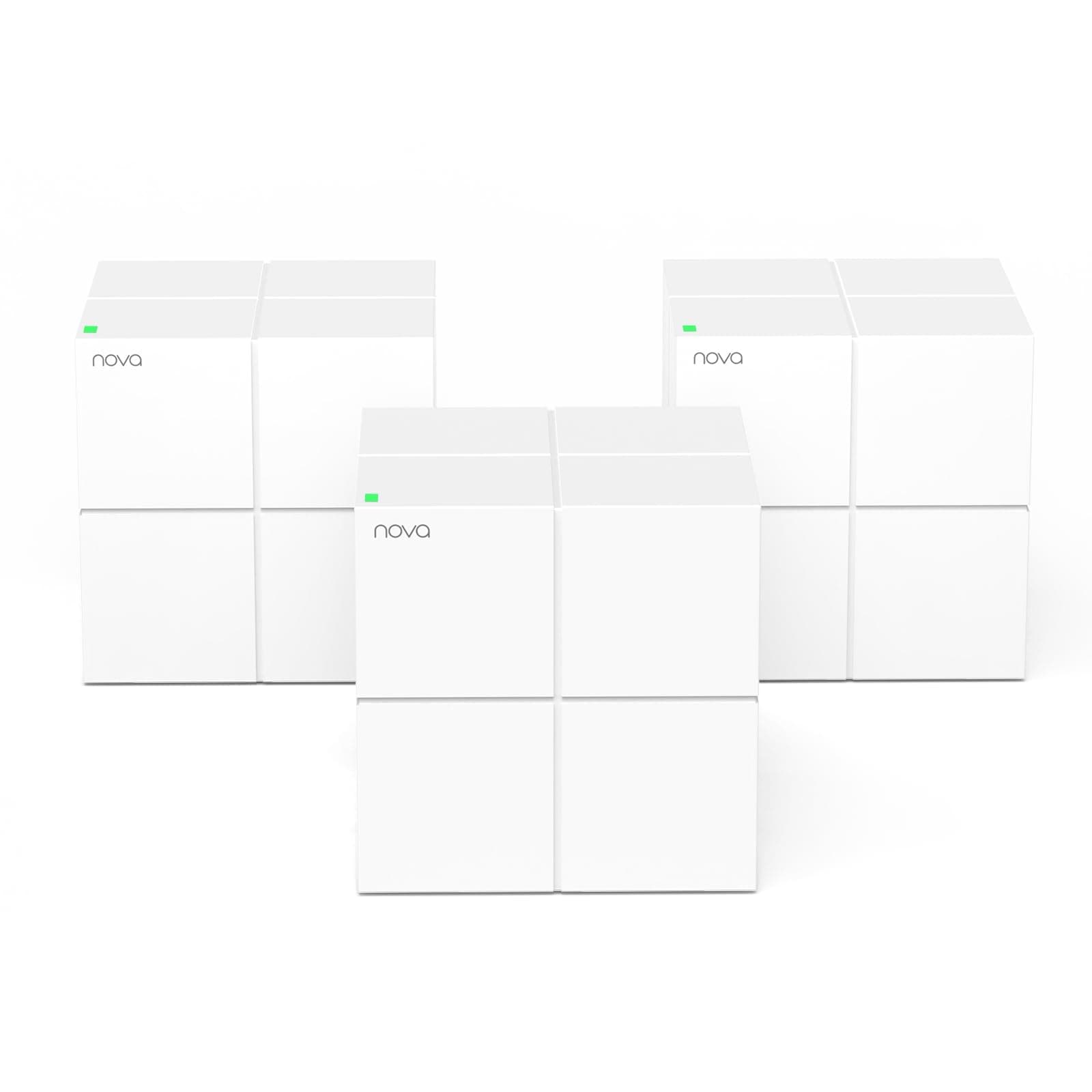 Nova MW6(3-Pack) Whole Home Mesh Dual Band 1200 Mbps Router WiFi System Coverage up to 6, White