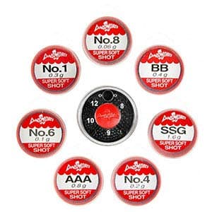 DinsmoresSuper Soft Refill Split Shot Tub Size LG SSG AAA BB NO1 4 6 8 FISHING (NO.1)