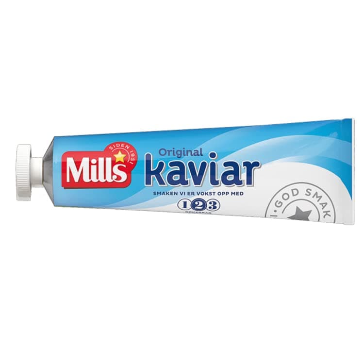 Mills Kaviar | Norwegian Smoked Cod Roe Paste | One Tube 185g