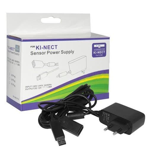 TMG Xbox 360 Kinect Sensor AC Power Adapter Supply Charger Brick (Black)