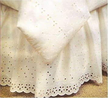 Madison Eye-WRAP-Q/K-BG Wrap-Around Bed Ruffle, Queen/King, Beige