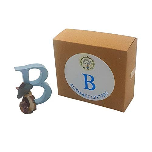 OFFICIAL LICENSED BOXED CERAMIC BEATRIX POTTER BENJAMIN BUNNY ALPHABET LETTER B